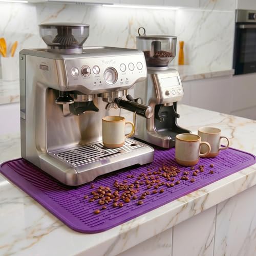 Silicone Dish Drying Mat for Multiple Usage (Purple / 24"L x 18"W)