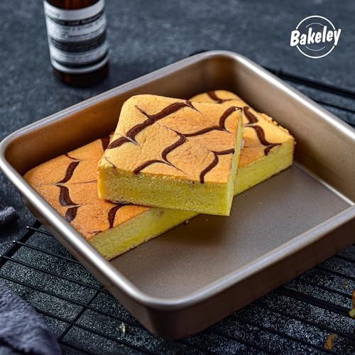 7 Inch Nonstick Square Cake Pan with Removable Bottom (7" Shallow Square)
