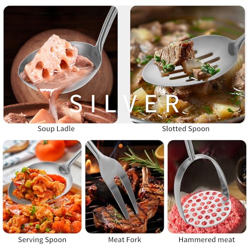 304 Stainlss Steel Kitchen Utensils Set (12 Count)