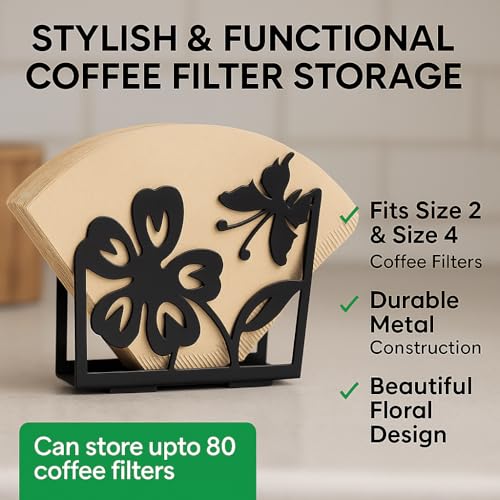 Butterfly Flower Napkin Holder for Table (2 Count)
