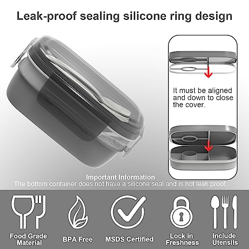 Leakproof Bento Box & Insulated Lunch Bag Set for School & Work