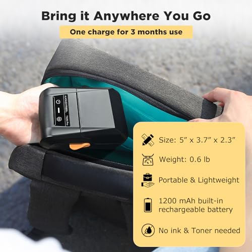 T50M Pro Bluetooth Label Maker Machine with 3 Tapes
