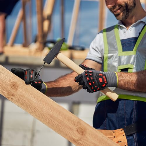 Impact Resistant Work Gloves (3 Count)