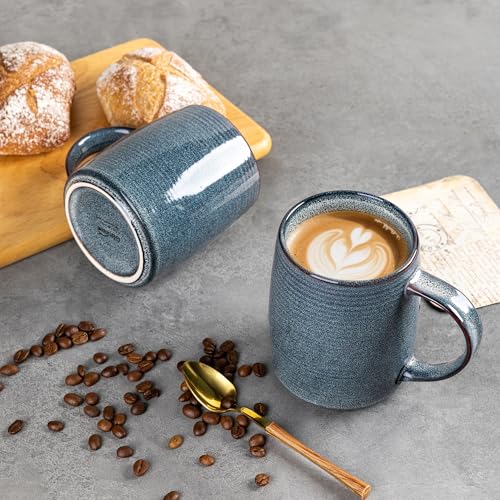 Large Coffee Mugs Set of 4 (Space Blue / Set of 4 (18oz))