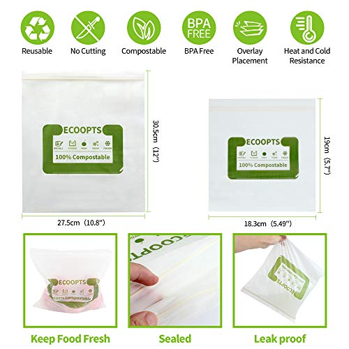 100% Compostable Sandwich Zip Bag