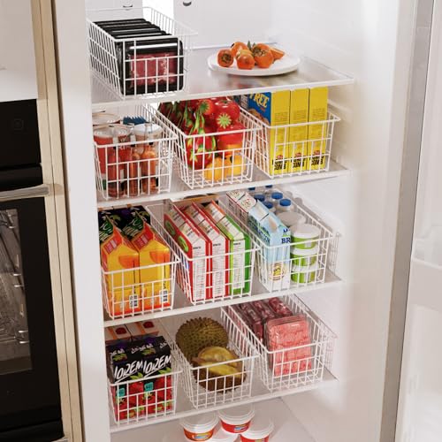 Freezer Organizer Bins for Upright Freezer Wire Drawer Baskets