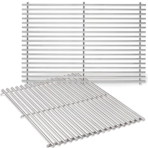 304 Stainless Steel Grill Grates for Weber Genesis 300 (19.5" x 25.8" - 7528 Genesis 300)