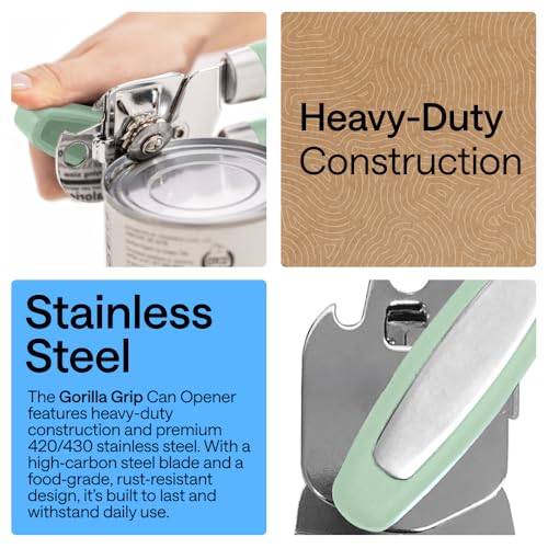 Upgraded Model Stainless Steel Manual Can Opener (Mint)