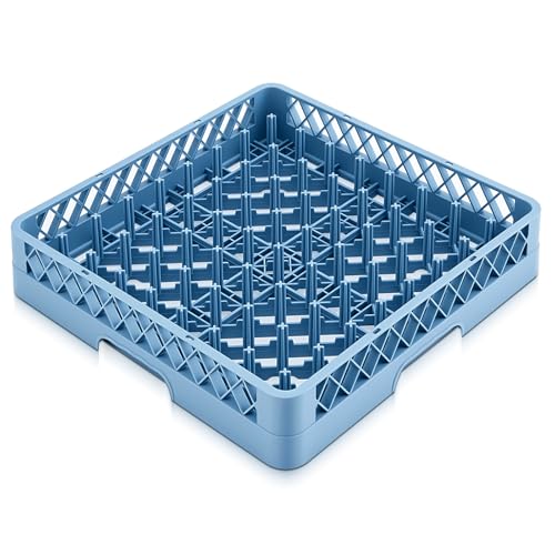 1 Pack Commercial Dishwasher Tray Rack (Blue / Peg Dish)