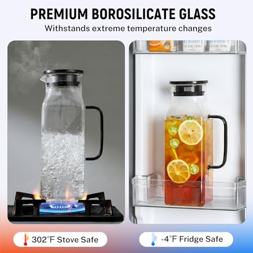 2 Pack 2 Liters (68 oz Black)