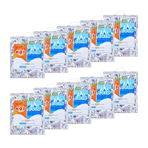Hot and Cold Insulated Bags for Food Delivery (Large (Meal and Grocery Size))