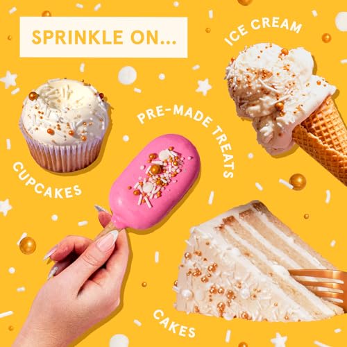 Gold Digger Gold & White Sprinkle Mix 2 Pack (2 Pack / Gold Digger)