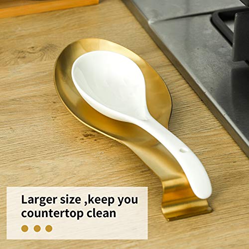 Gold Spoon Rest for Kitchen Counter