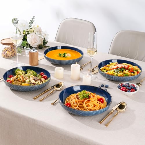 9.5'' Large Pasta Bowls (42oz / Moonlight Blue)