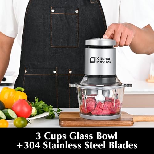 3cups Mini Food Processors (Silver / 3cups)