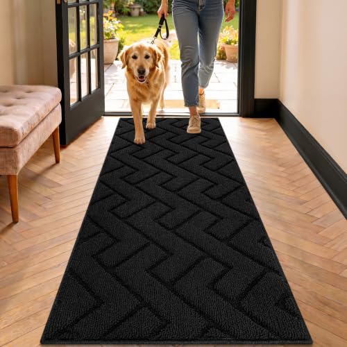 Dirt Trapper Indoor Doormat (Black / 48" x 20" (Rectangular))