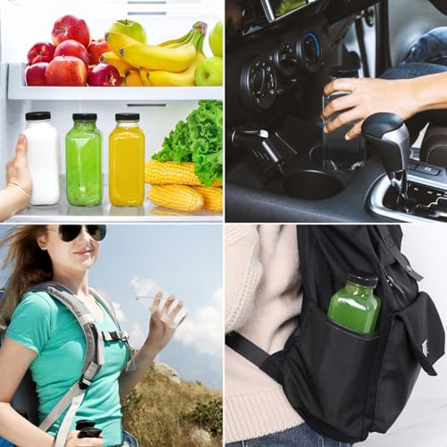 16oz Glass Juice Bottles 3 (16oz-3pcs)
