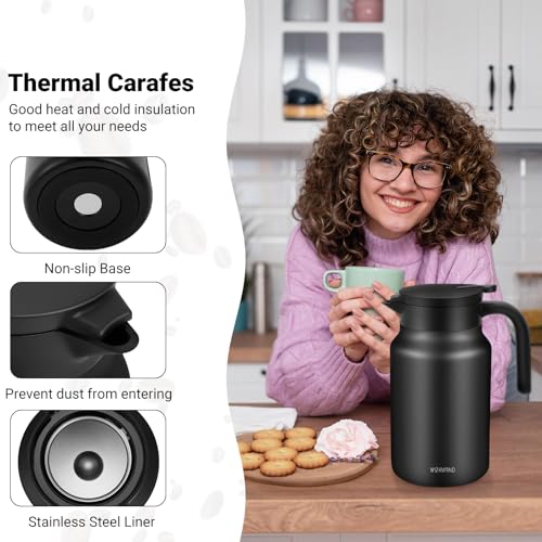 Insulated Coffee Carafe (Black / 51 Ounces)