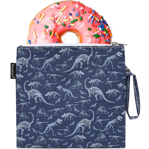 Reusable Sandwich Bag (Large, 1 Pack - Dinosaur Fossil)