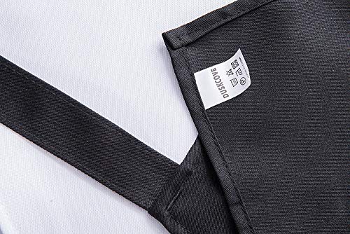 12 Pack Plain Bib Aprons with 2 Pockets (12 Count)