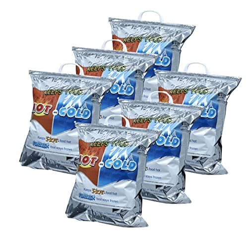 Hot and Cold Insulated Bags for Food Delivery (Large (Meal and Grocery Size))