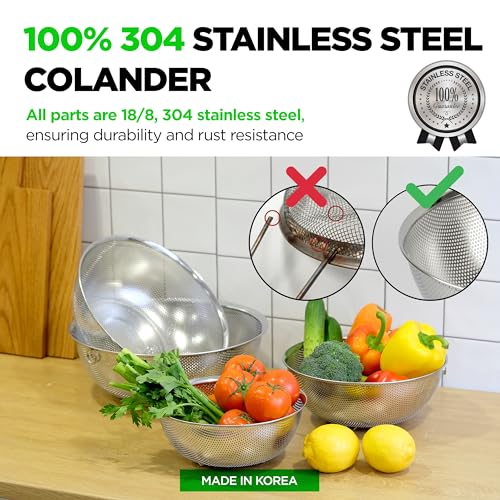 Stainless Steel Colander Set of 4 (4 Count)