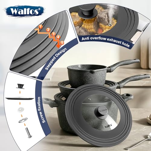 Universal Lid for Pots (8 to 12 inch / Gray)