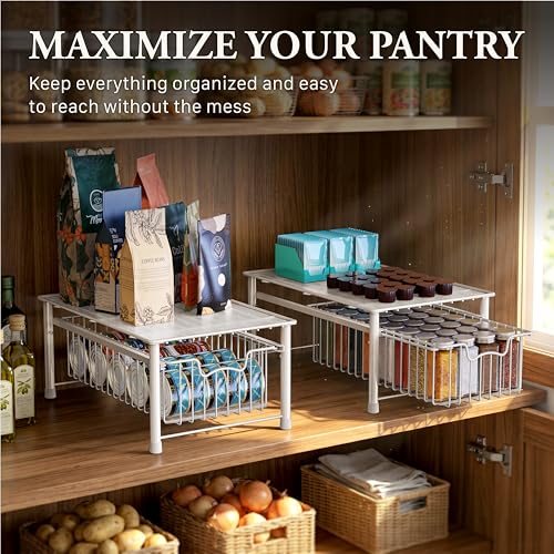 Stackable Basket Drawer (1-tier / White)