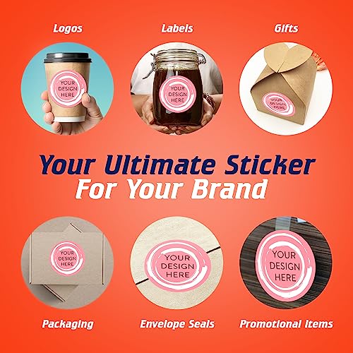 Custom Vinyl Stickers Your Image (100 Count)