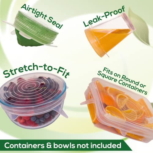 Reusable Silicone Lids (Variety Pack, 7 Pack)