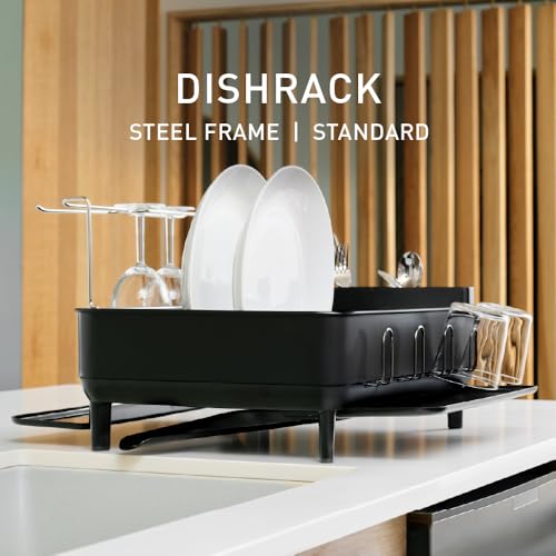 Steel Frame Dishrack (Matte Black / Full-Size (20'' X 22.3'' X 11.5''))