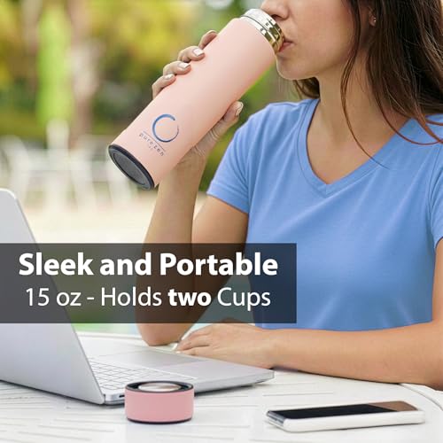 Insulated Tea Infuser Bottle (Pink)