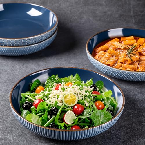 9.5'' Large Pasta Bowls (42oz / Moonlight Blue)