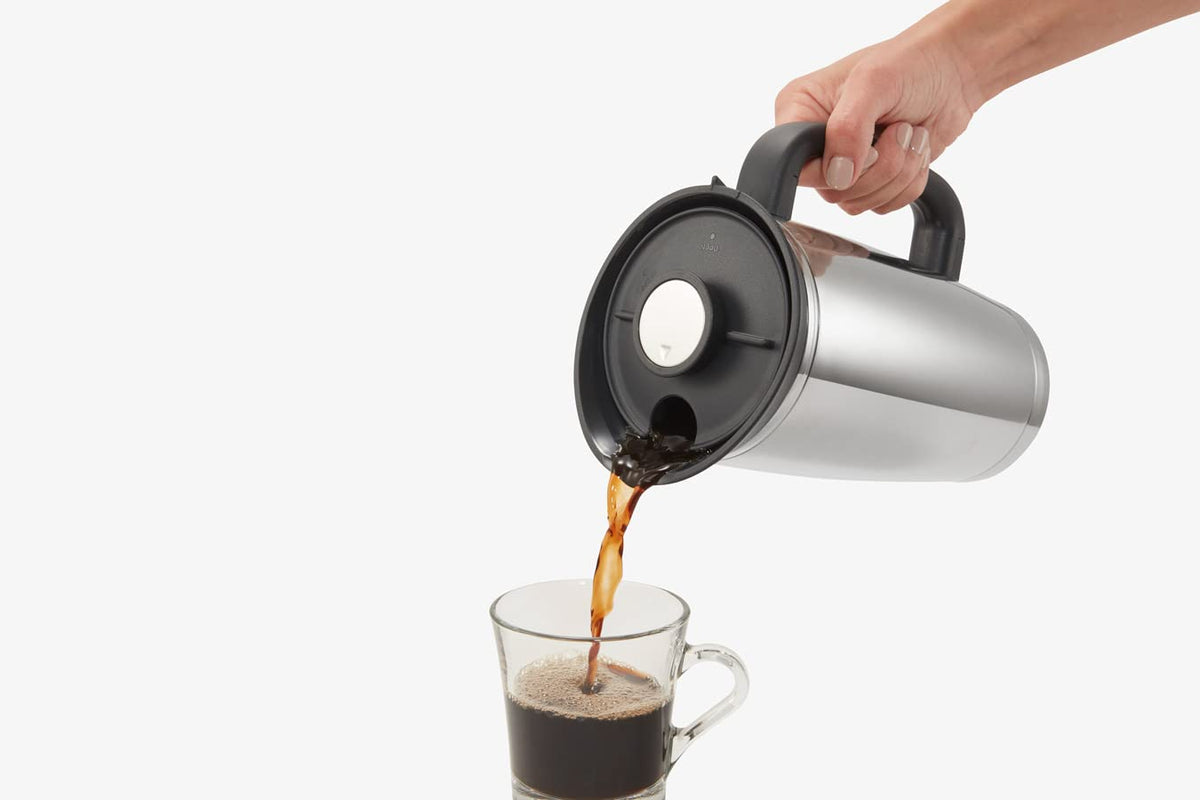 SK XAE10XA Fresh Brew Vacuum Insulated Stainless French Press