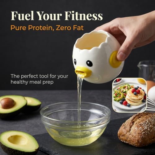 Ceramic Egg Filter Splitter (White-yellow)
