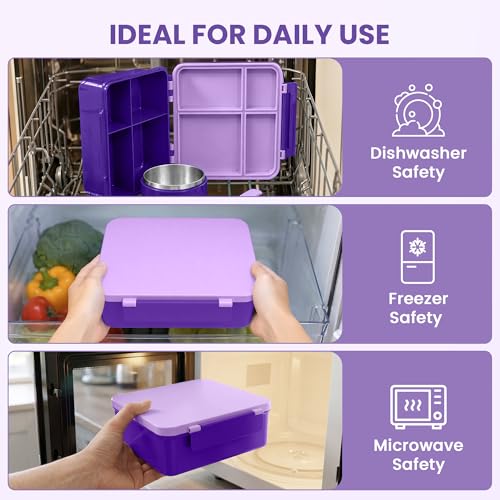 Bento Lunch Box for Kids with 8oz Soup Thermo