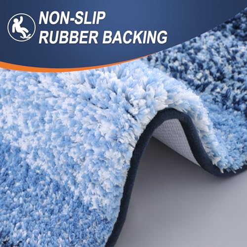 Bathroom Runner Rug 47x17 (47" X 17" / Navy)