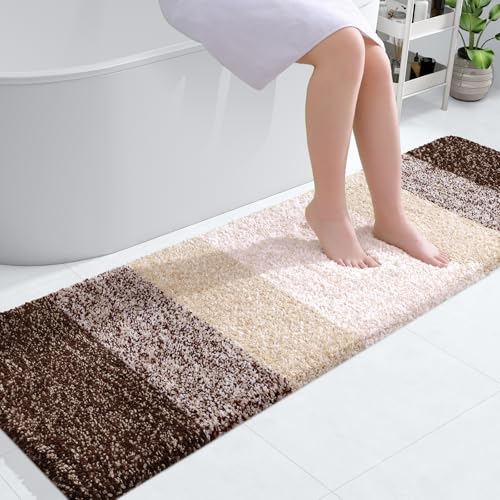 Bathroom Runner Rug 59x17 (59" X 17" / Brown)