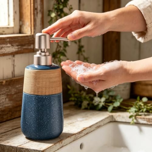 Hand Soap Dispenser (1 x 15 Oz Soap Dispenser Blue)