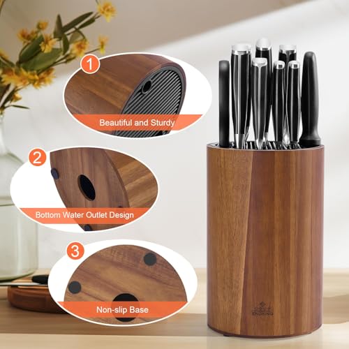 Universal Knife Block Without Knives (Cylindrical Knife Block)