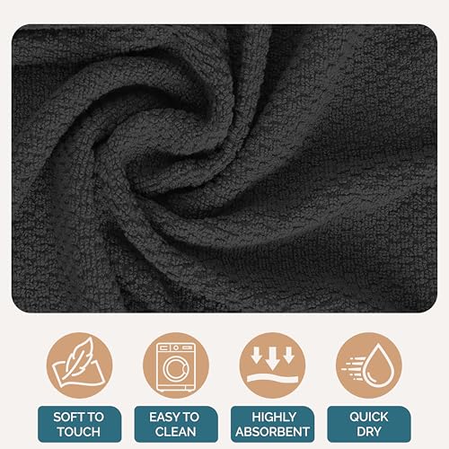 Kitchen Towel Set 8 Pc (Terry - Grey / Kitchen Towel Set - 8 Pack)