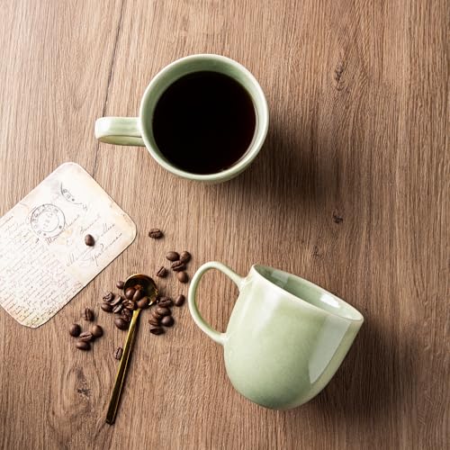 12oz Coffee Mugs (Set of 6 / Olive Green)