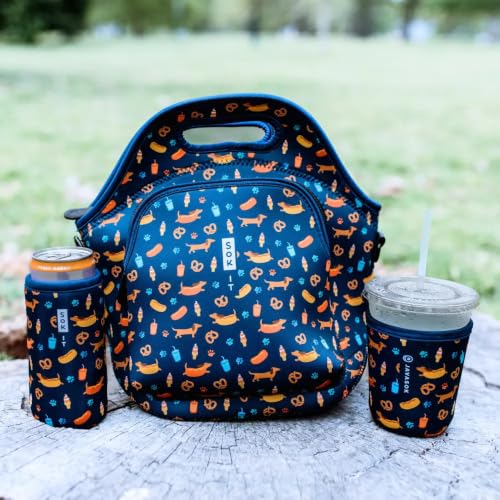 CanSok Sleeve for Beer & Soda Insulated Neoprene Cover (Hot Dawgs / 16oz Can Sleeve)