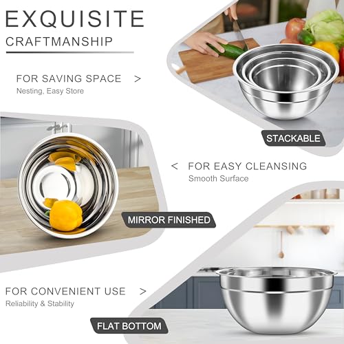 Mixing Bowls with Airtight Lids (Khaki / Airtight Lids)