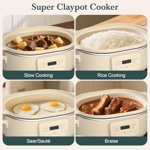 MAGNIFIQUE 4 Quart Programmable Casserole Slow Cooker (4 Quarts / Oatmeal)