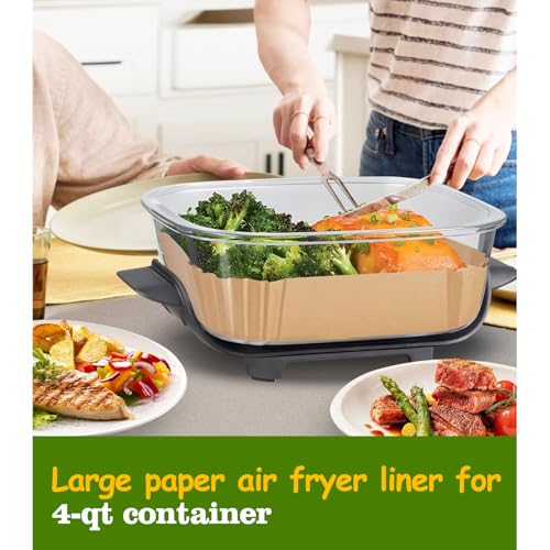 Air Fryer Liners for Ninja Crispi Air Fryer (5.5''+7.5''Square)