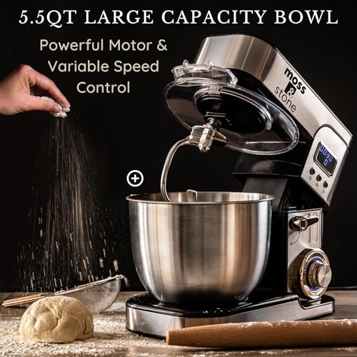 Stand Mixer With Lcd Display (Stainless Steel LCD)