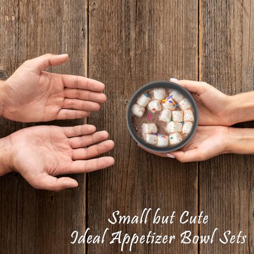 wheat straw small bowls 10oz set of 8 (10 oz / Deep Grey)