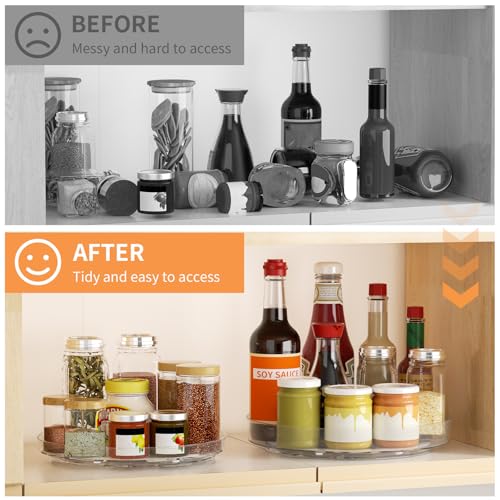 2 Pack Lazy Susan Turntable Organizer (9+10inch - 2 Pack)
