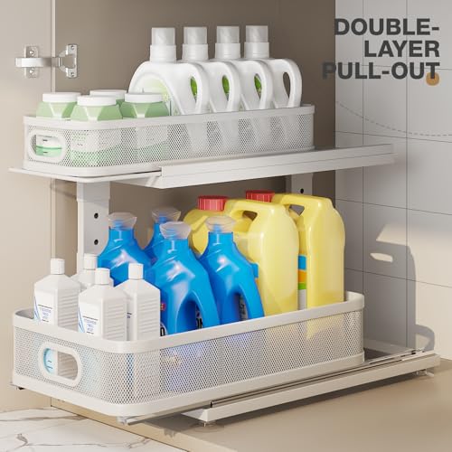 2 Pack 18.5IN (White / 2 Pack-18.5"Dx12.4"-16.5"H)